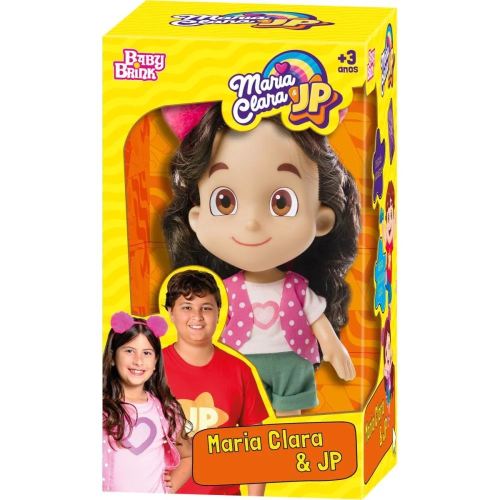Boneco E Personagem Maria Clara 25Cm. Baby Brink - imagem 3