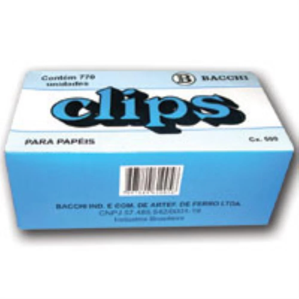 Clipe Galvanizado Aco 2 1100 Unidades Bacchi (Caixa) - imagem 3