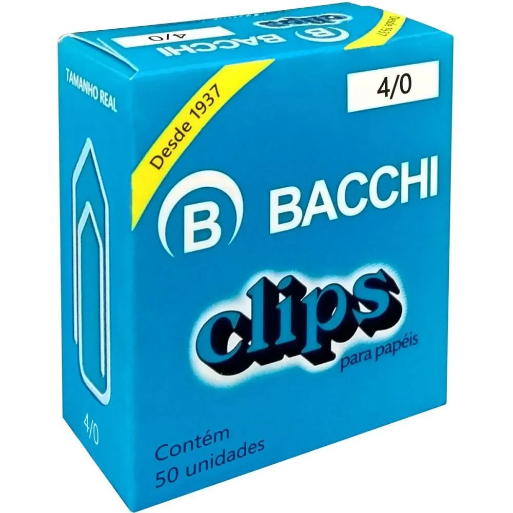 Clipe Galvanizado Aco 4/0 50 Unidades Bacchi (Pct.c/10) - imagem 4
