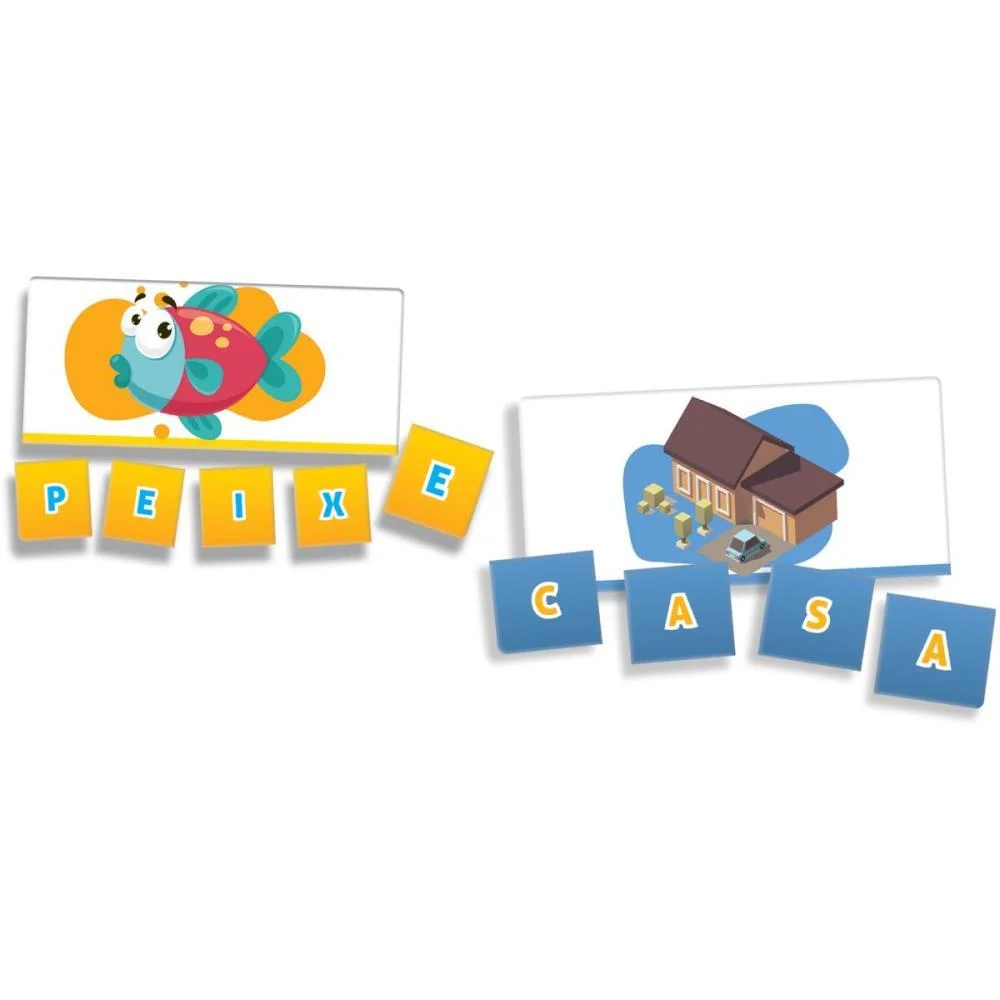 Brinquedo Pedagogico Soletrar 52 Peças Coluna - imagem 3