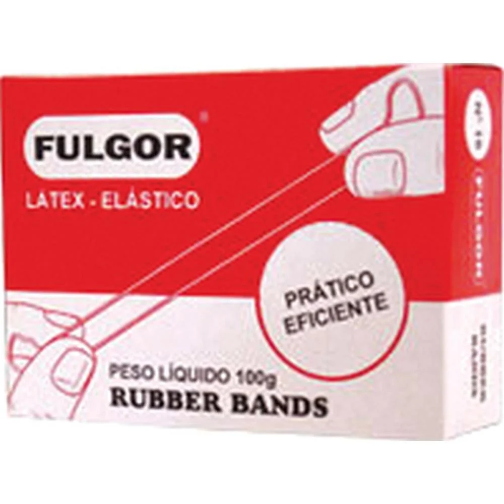 Elastico Latex Fino Chines N.18 Cx/100G Fulgor (Caixa) - imagem 3