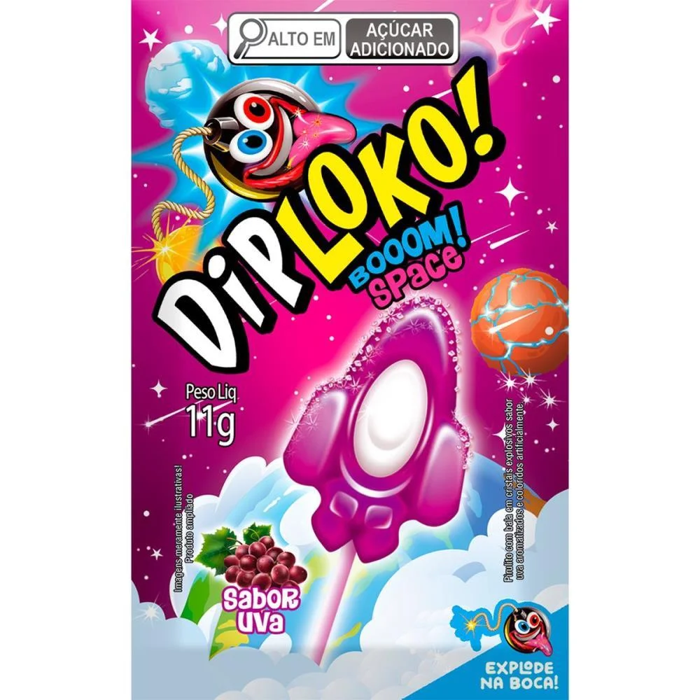 Doce Dip Loko Boom Space Danilla Foods C/ 15 Unidades - imagem 3