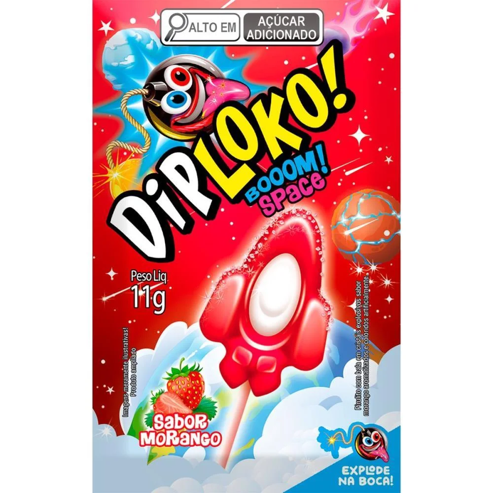 Doce Dip Loko Boom Space Danilla Foods C/ 15 Unidades - imagem 4