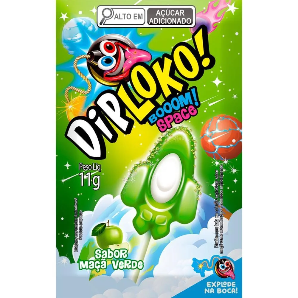 Doce Dip Loko Boom Space Danilla Foods C/ 15 Unidades - imagem 5