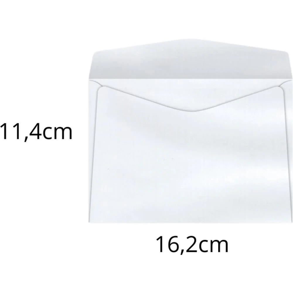 Envelope Comercial 114X162 63Grs. S/Rpc Branco Scrity (Cx.c/1000) - imagem 2