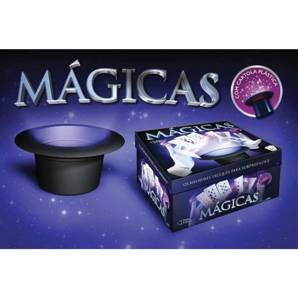 Jogo Diverso Magica C/Cartola Plastica Pais E Filhos - imagem 3