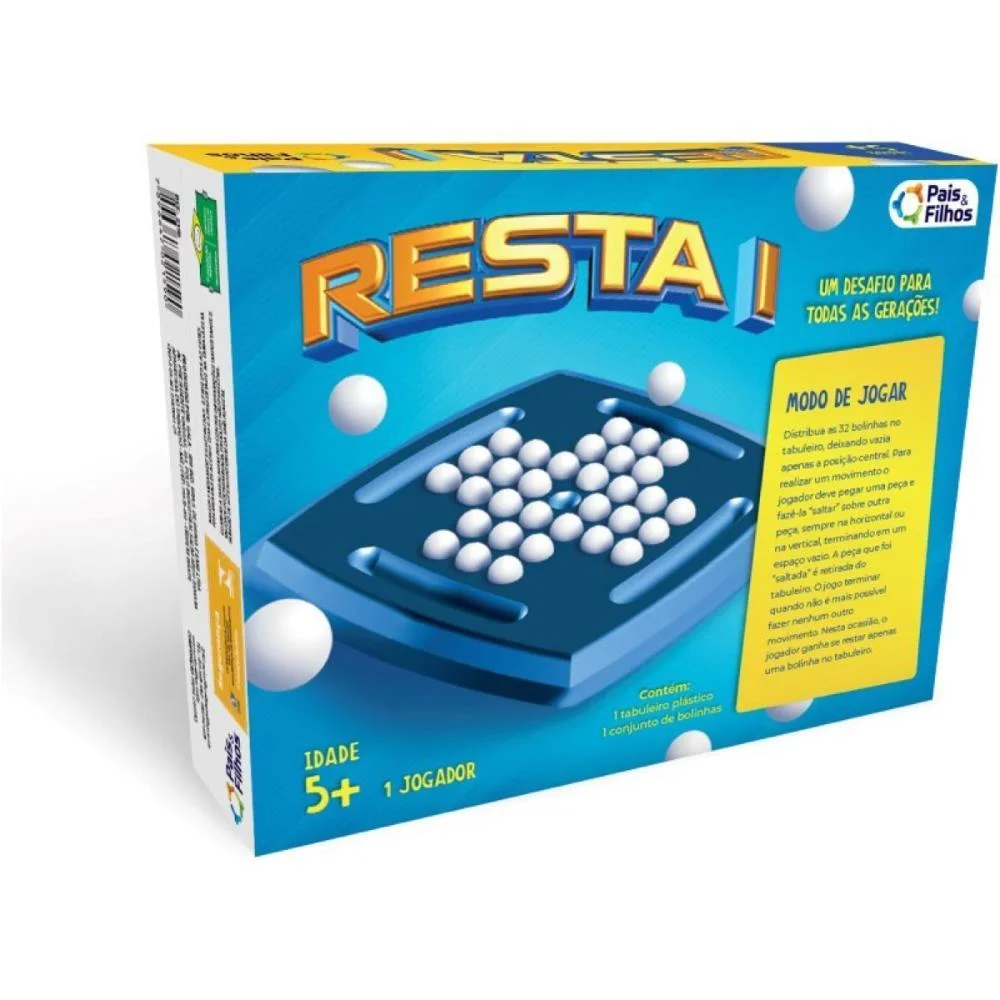 Jogo Diverso Resta 1 Pais E Filhos - imagem 3