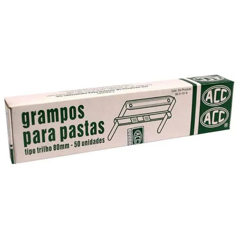 Grampo Trilho Metal Romeu/Julieta 80Mm C/50J Acc (Caixa) - imagem 2