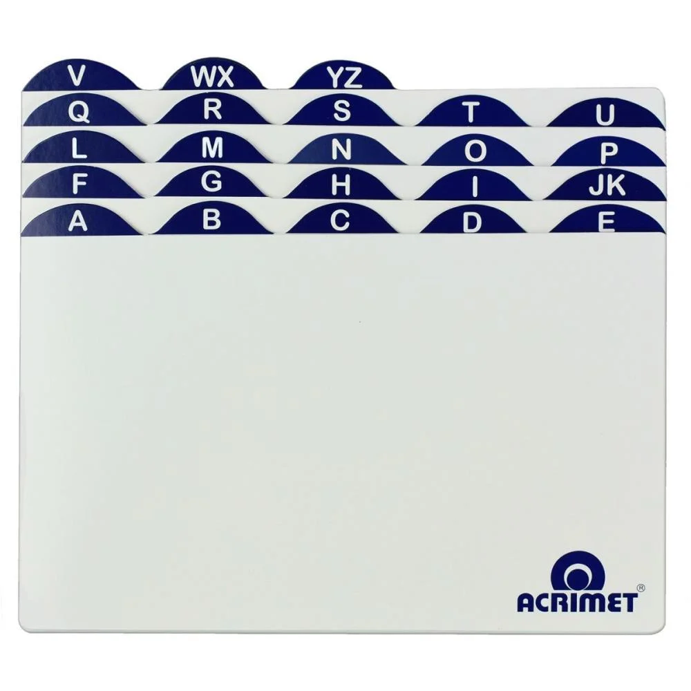Indice Para Fichario A-Z 5X8 Cartao Acrimet - imagem 3