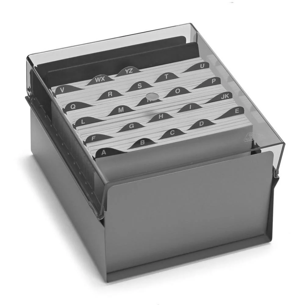 Fichario De Mesa C/ Base De Aco 5X8 Fume Acrimet - imagem 2