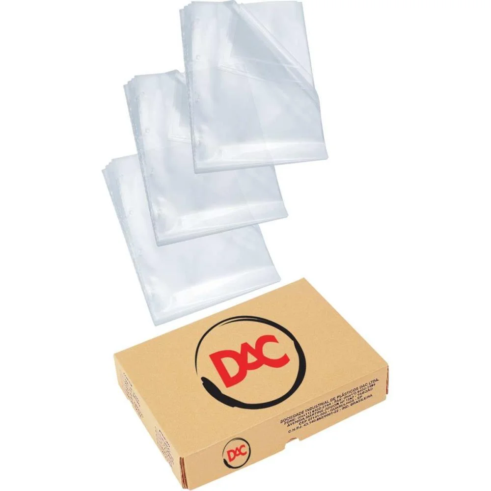 Envelope Plastico Sem Furo Oficio Medio 0,10Mm Dac (Cx.c/600) - imagem 2