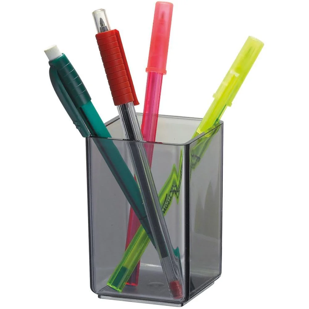 Acessorio Para Mesa Porta Lapis Acrilico Fume Acrimet - imagem 3