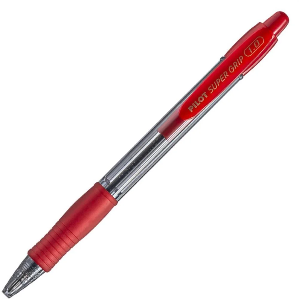 Caneta Esferografica Retratil Bpgp-S Supergrip 1.0Mm Vermelh Pilot (Cx.c/12) - imagem 4