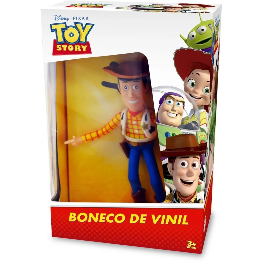 Boneco E Personagem Toy Story Woody Vinil 19Cm Lider - imagem 2