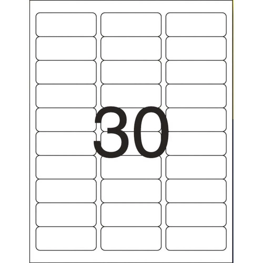 Etiqueta Carta 6180 100 Fls 25,4 X 66,7 Mm Pimaco (Cx.c/3000) - imagem 4