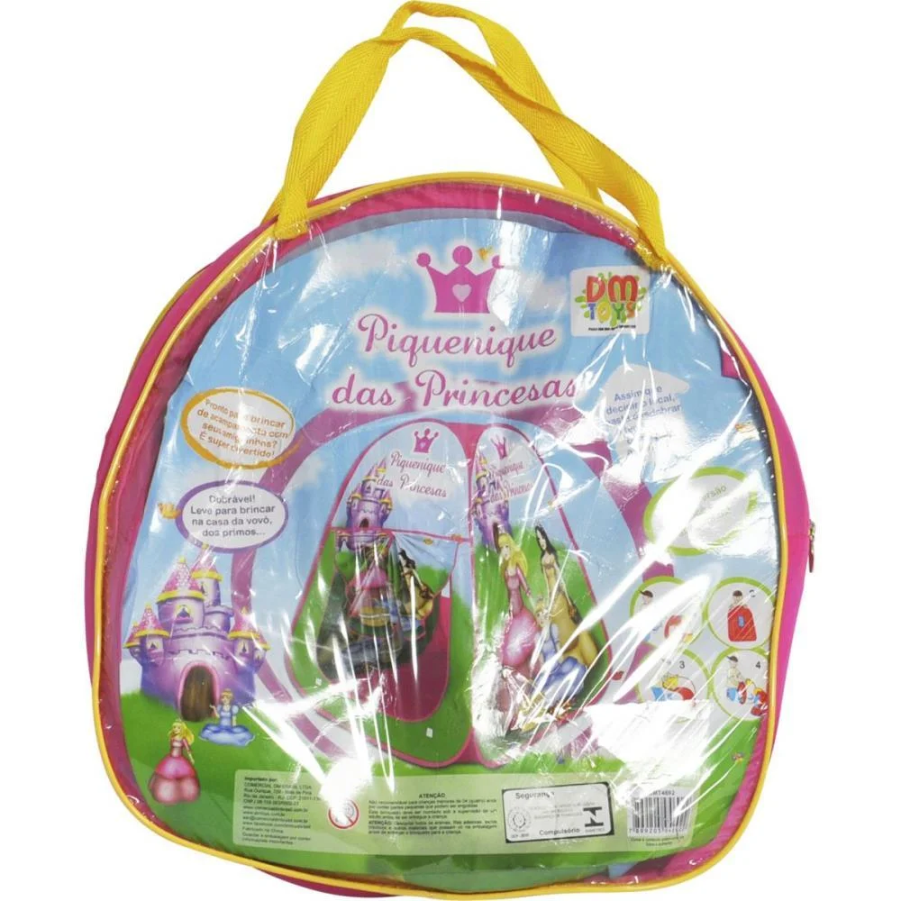 Barraca Infantil Barraca Piquenique Princesas Dm Toys - imagem 3
