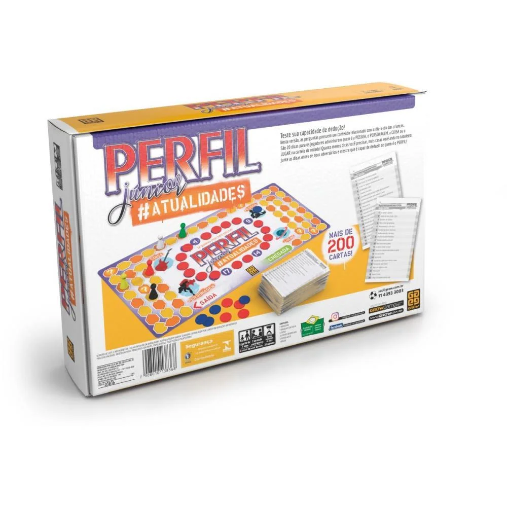 Jogo De Tabuleiro Perfil Junior Atualidades Grow - imagem 4