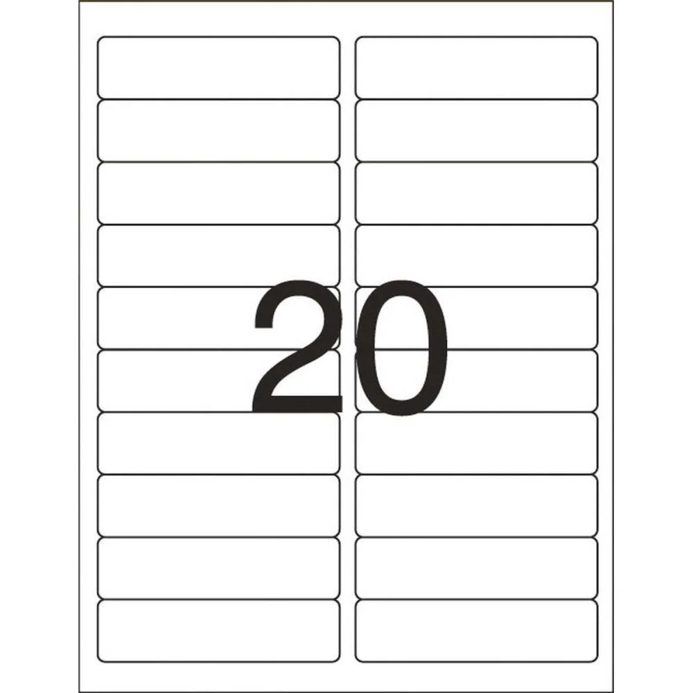 Etiqueta Carta 6081 10 Fls 25,4 X 101,6 Mm Pimaco (Ct.c/200) - imagem 4