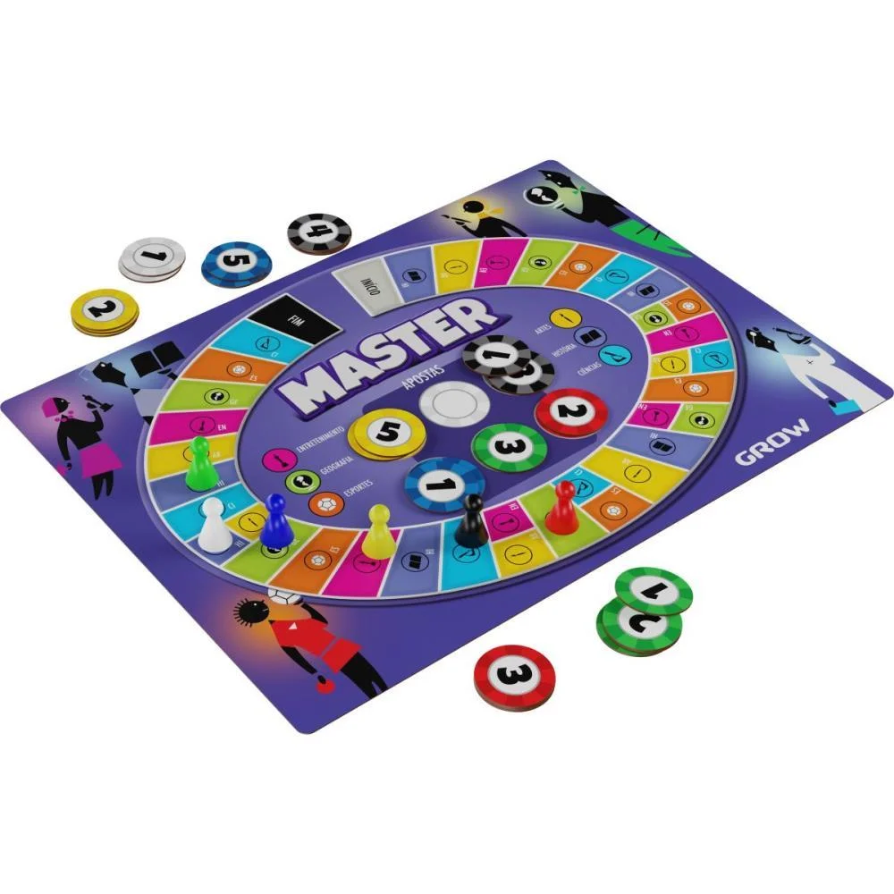 Jogo De Tabuleiro Master Perguntas E Respostas Grow - imagem 4