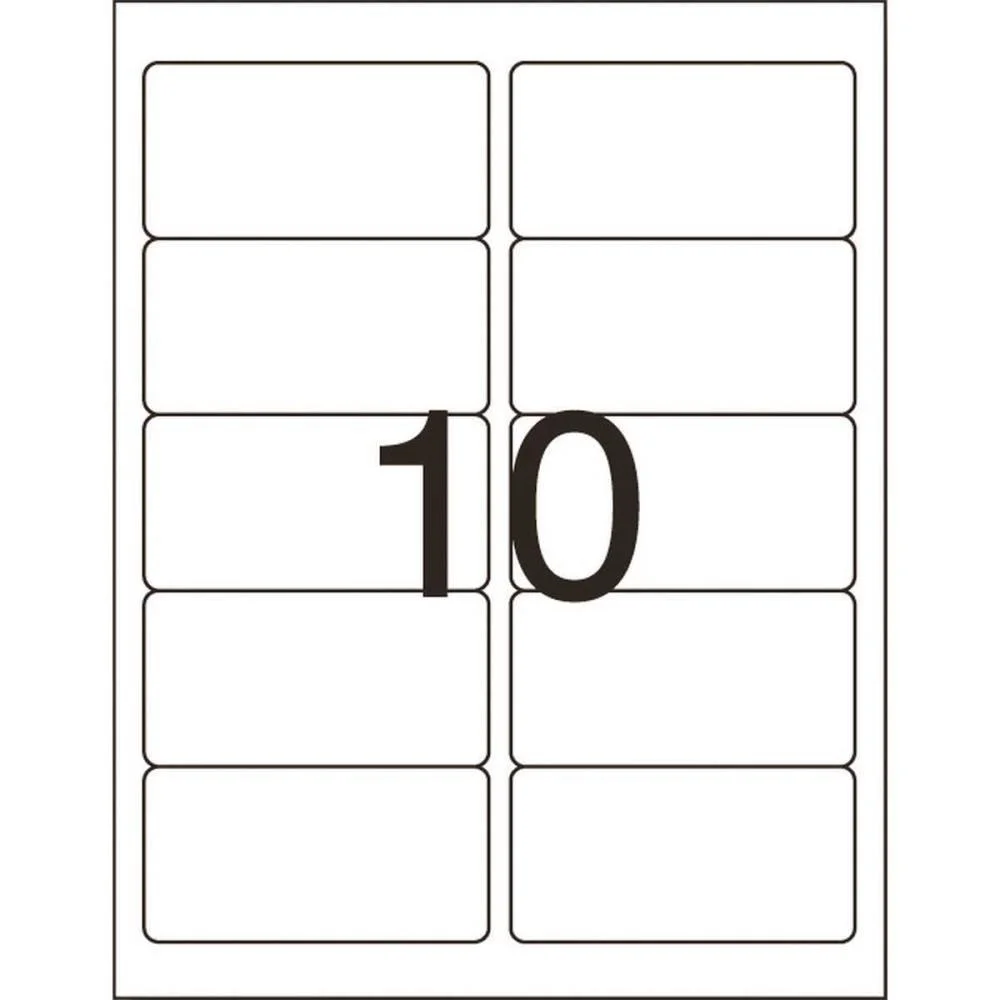 Etiqueta Carta 6083 10 Fls 50,8 X 101,6 Mm Pimaco (Ct.c/100) - imagem 4
