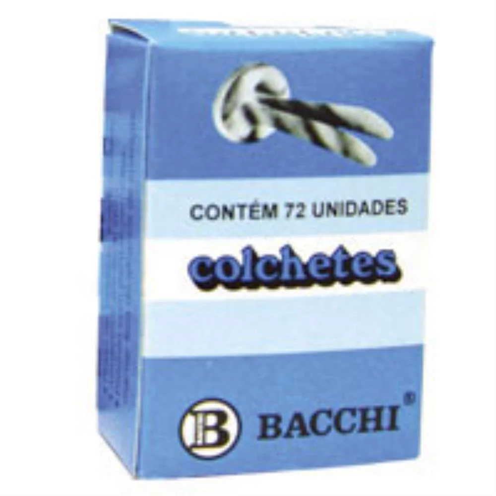 Colchete Latonados N.10 Cx.c/ 72Unid. Bacchi (Pct.c/10) - imagem 3