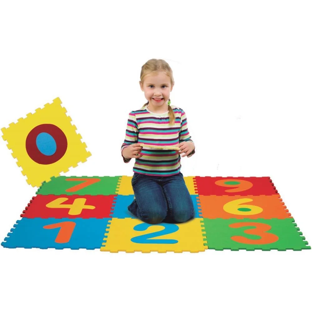 Brinquedo Pedagogico Eva Numeros 28X28Cm 5Mm 10 Pecas Evamax - imagem 2