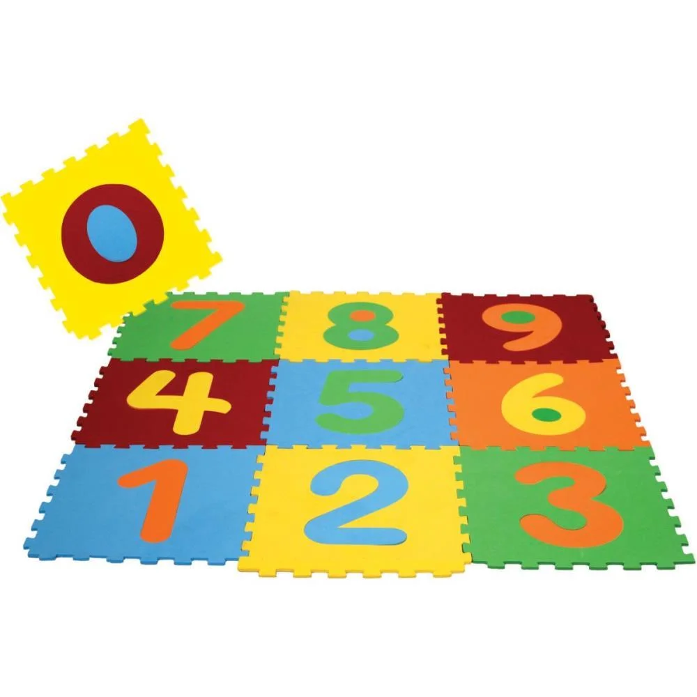 Brinquedo Pedagogico Eva Numeros 28X28Cm 5Mm 10 Pecas Evamax - imagem 4