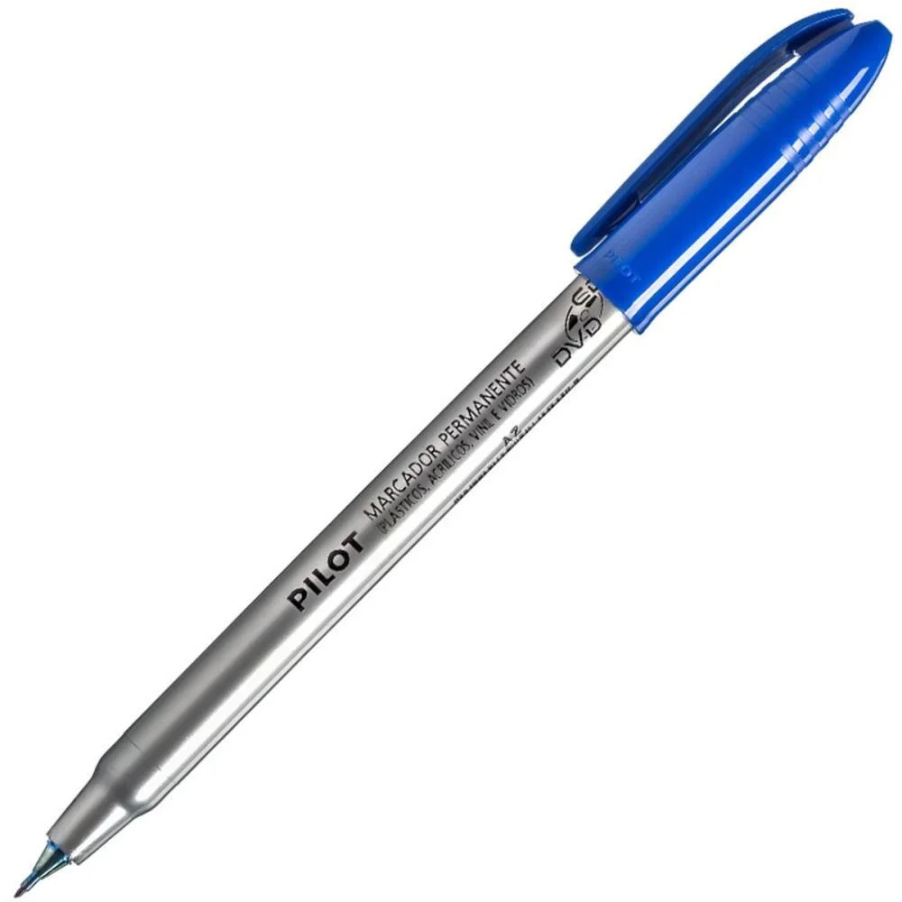 Caneta Para Cd 1.0Mm Ponta Fina  Azul Pilot (Cx.c/12) - imagem 4