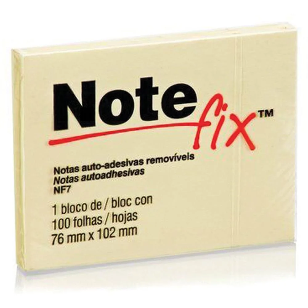 Bloco De Recado Autoadesivo Notefix 100F. 76Mmx102Mm Amare 3M - imagem 2