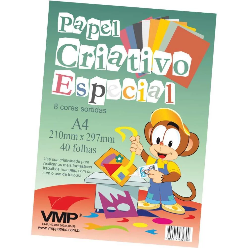 Bloco Para Educacao Artistica Especial A4 8Cores 40F.60G V.m.p. (Pacote) - imagem 3