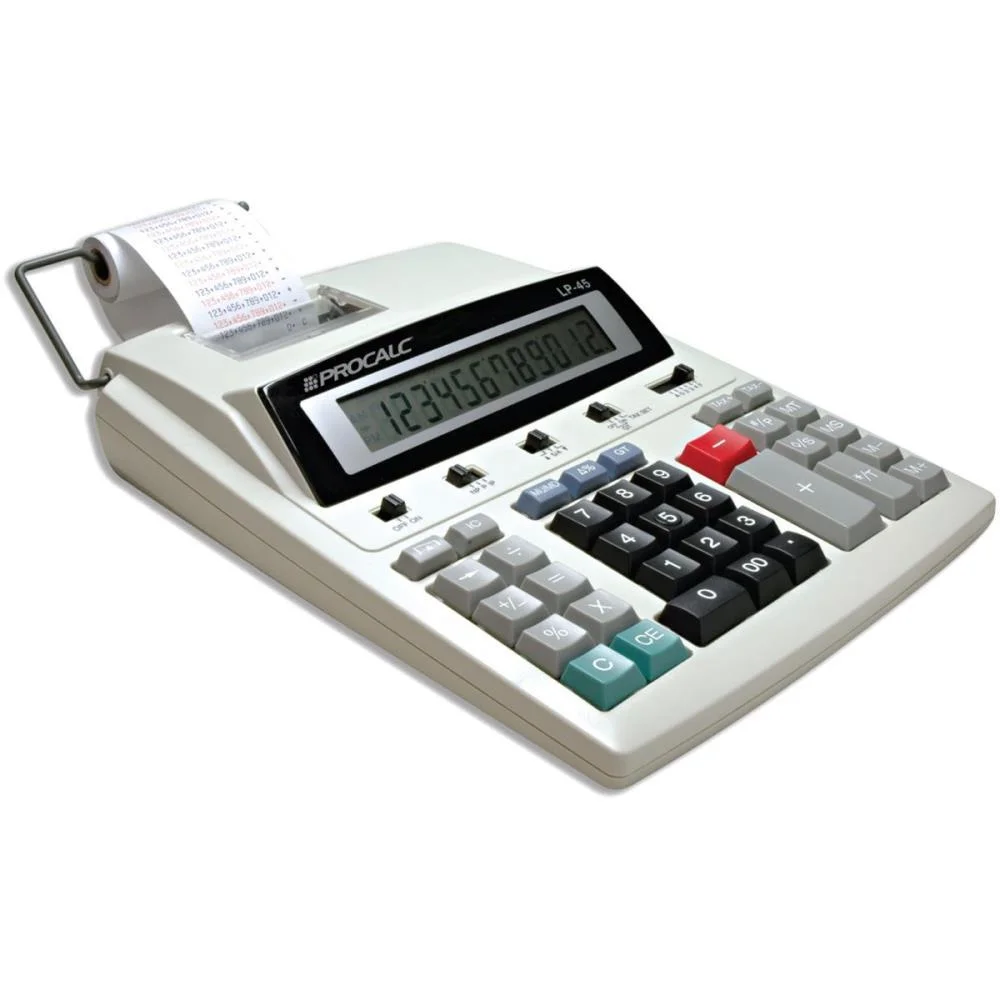 Calculadora De Impressao 12 Dig. Bobina 57Mm 110V/220V Procalc - imagem 4
