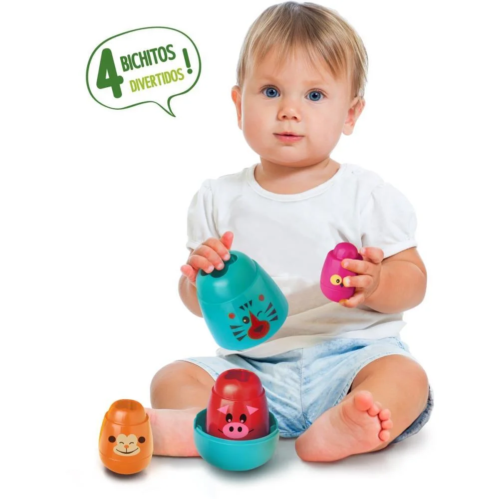 Brinquedo Para Bebe Matrioska Bichitos Elka - imagem 4