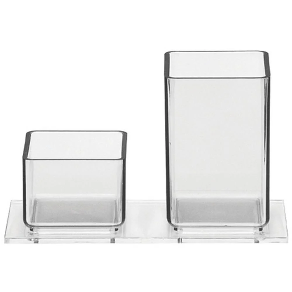 Acessorio Para Mesa Lapis/Clips Acrilico Cristal Acrimet - imagem 3