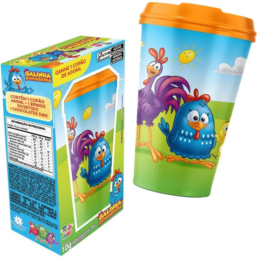 Doce Copao Galinha P. C/Surpr 600Ml Divino Kids - imagem 4