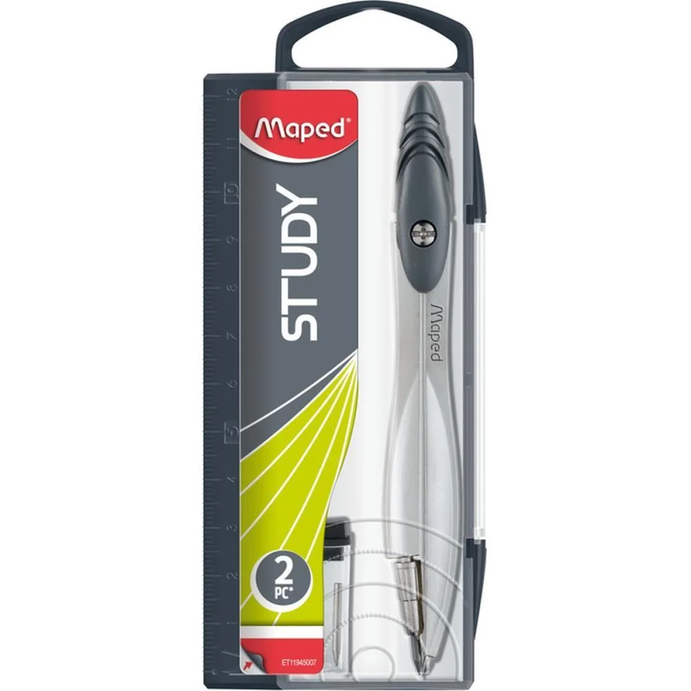 Compasso Study New Design Cinza Metal Maped (Estojo) - imagem 10