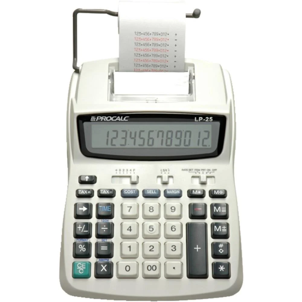 Calculadora De Impressao 12 Dig. Bob.58Mm/4Pilhas Biv Procalc - imagem 2