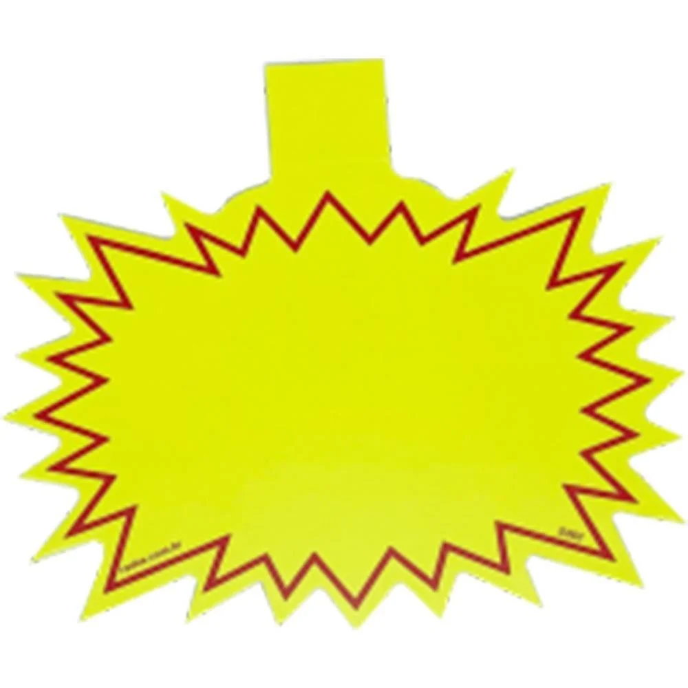 Cartaz Para Marcacao Splash Liso C/Aba 12X15Cm Radex (Pct.c/25) - imagem 2