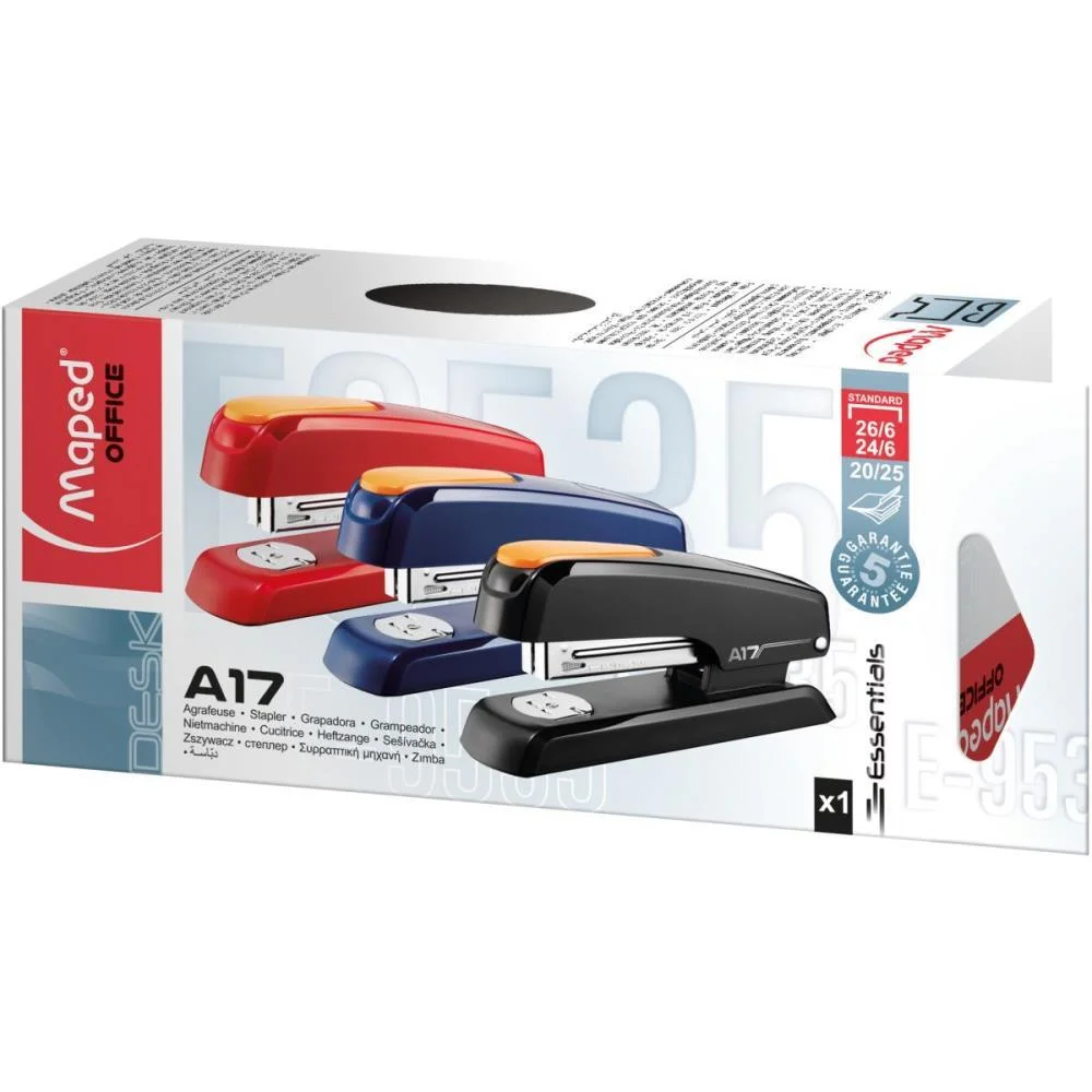 Grampeador Plastico Universal A-17 Azul 26/6 Maped - imagem 4