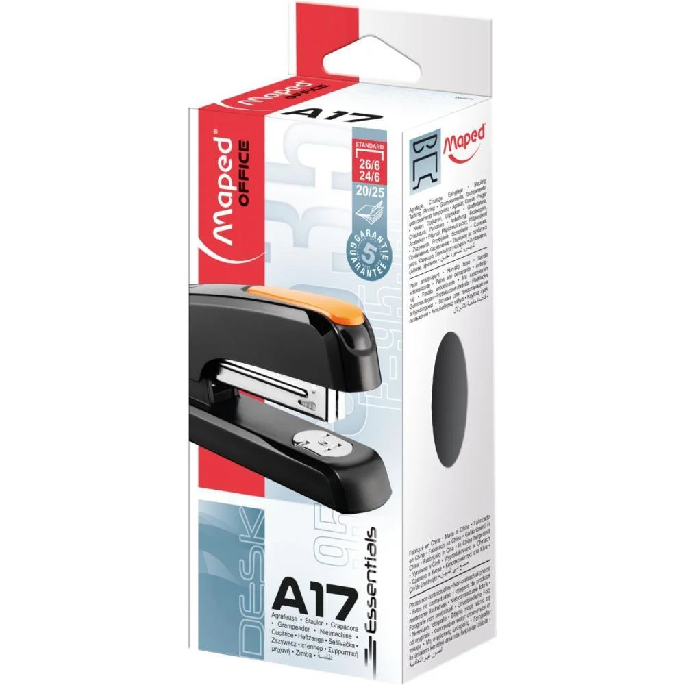 Grampeador Plastico Universal A-17 Azul 26/6 Maped - imagem 5
