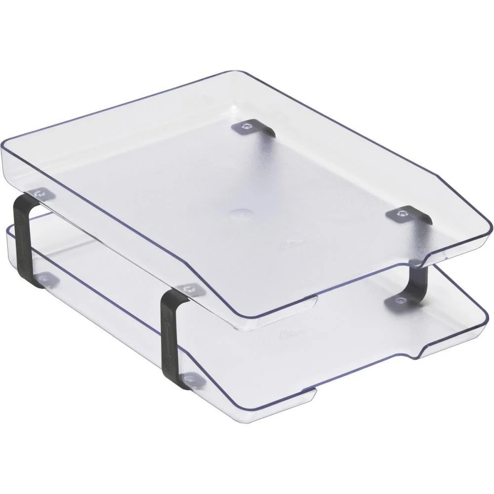 Caixa Correspondencia Dupla Acrilica Classic Cristal Acrimet - imagem 2
