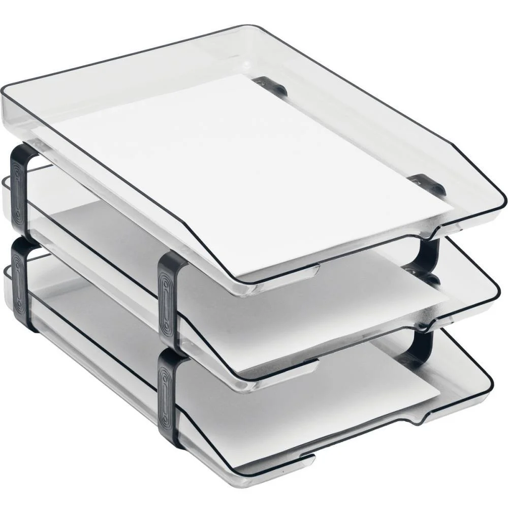 Caixa Correspondencia Tripla Acrilica Classic Cristal Acrimet - imagem 3