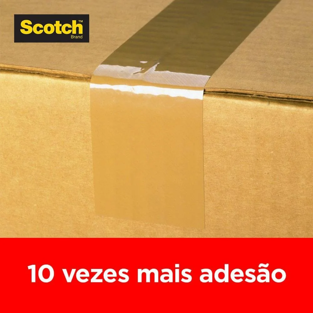 Fita Para Empacotamento Scotch 5802 Transp. 45Mmx45M. 3M (Pct.c/04) - imagem 4