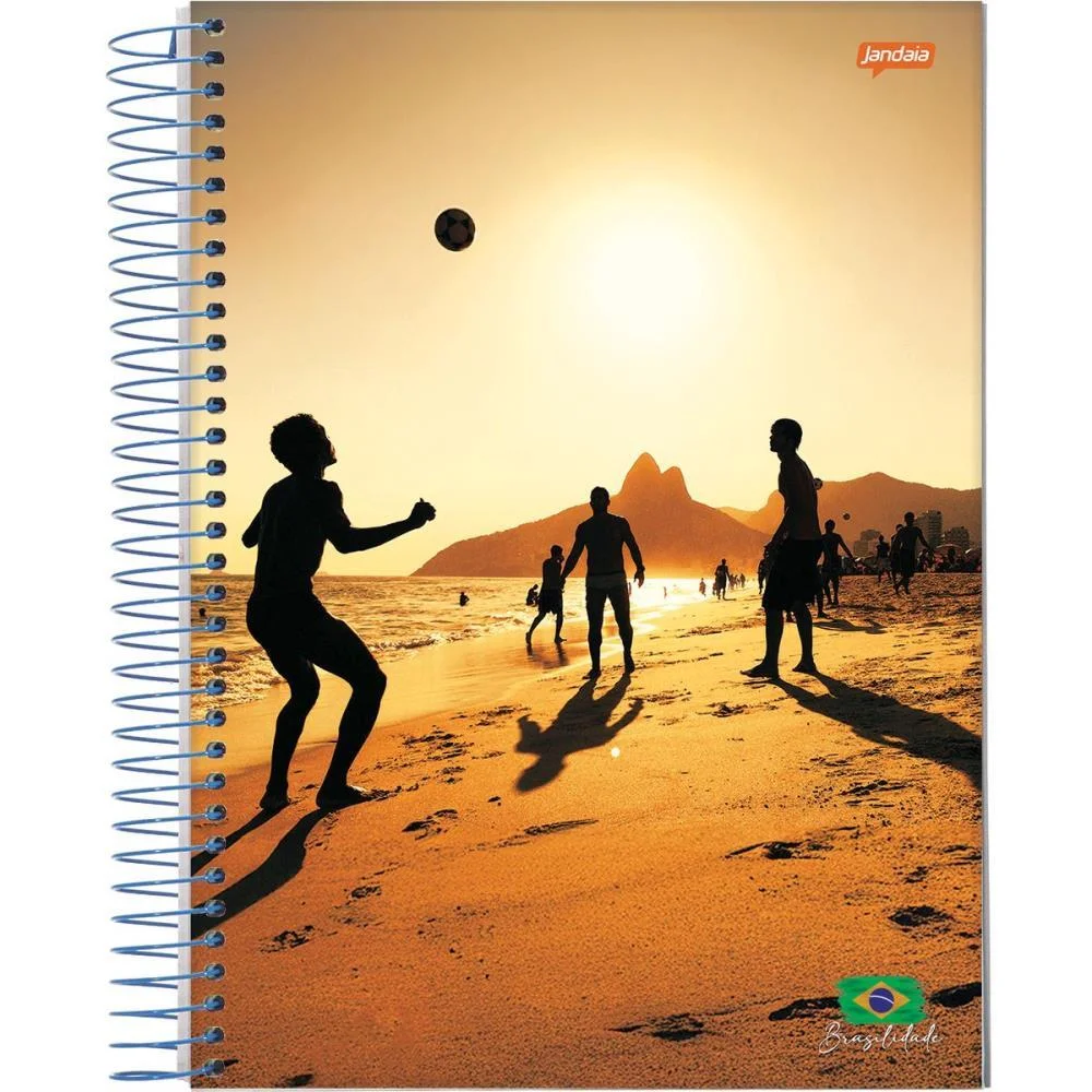 Caderno 10X1 Capa Dura Brasilidade 200Fls. Jandaia (Pct.c/04) - imagem 5