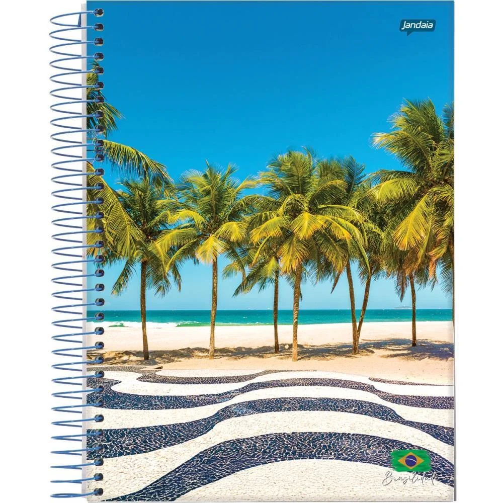 Caderno 10X1 Capa Dura Brasilidade 200Fls. Jandaia (Pct.c/04) - imagem 6
