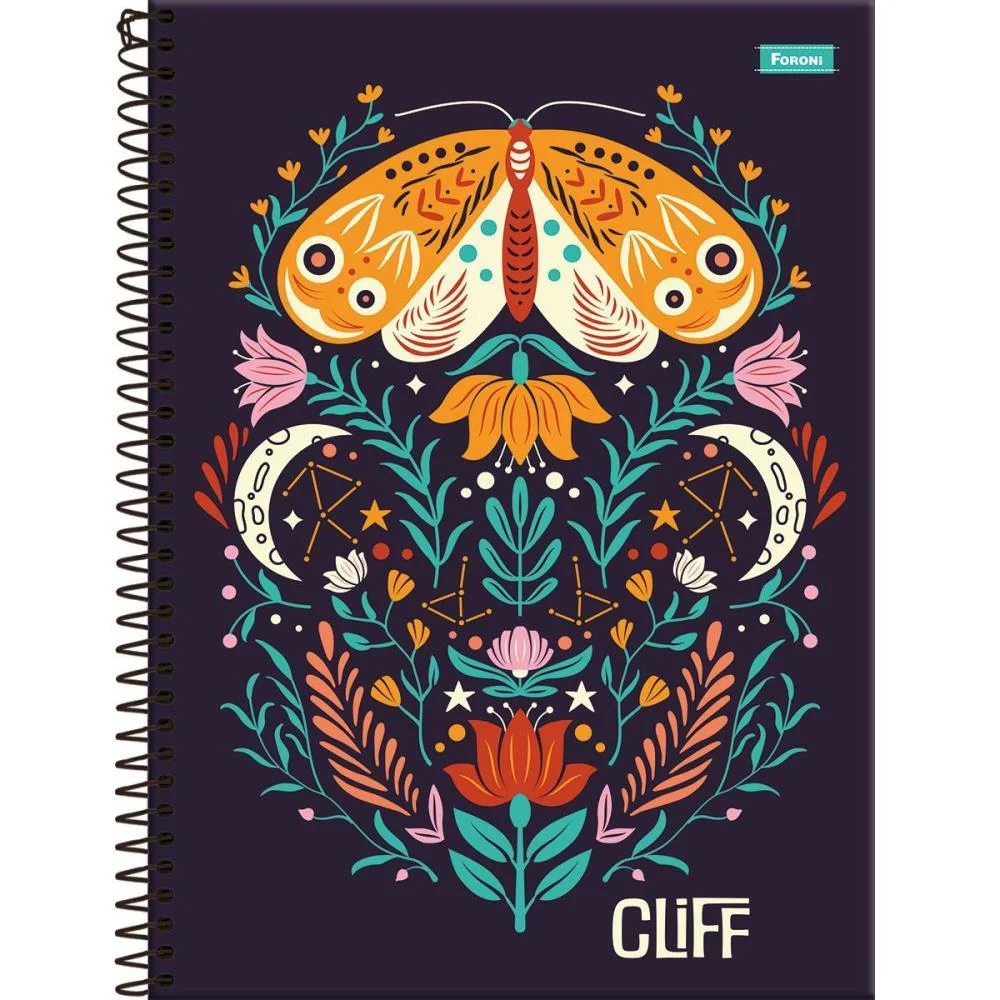 Caderno 20X1 Capa Dura Cliff Feminino 320Fls. Foroni (Pct.c/02) - imagem 10