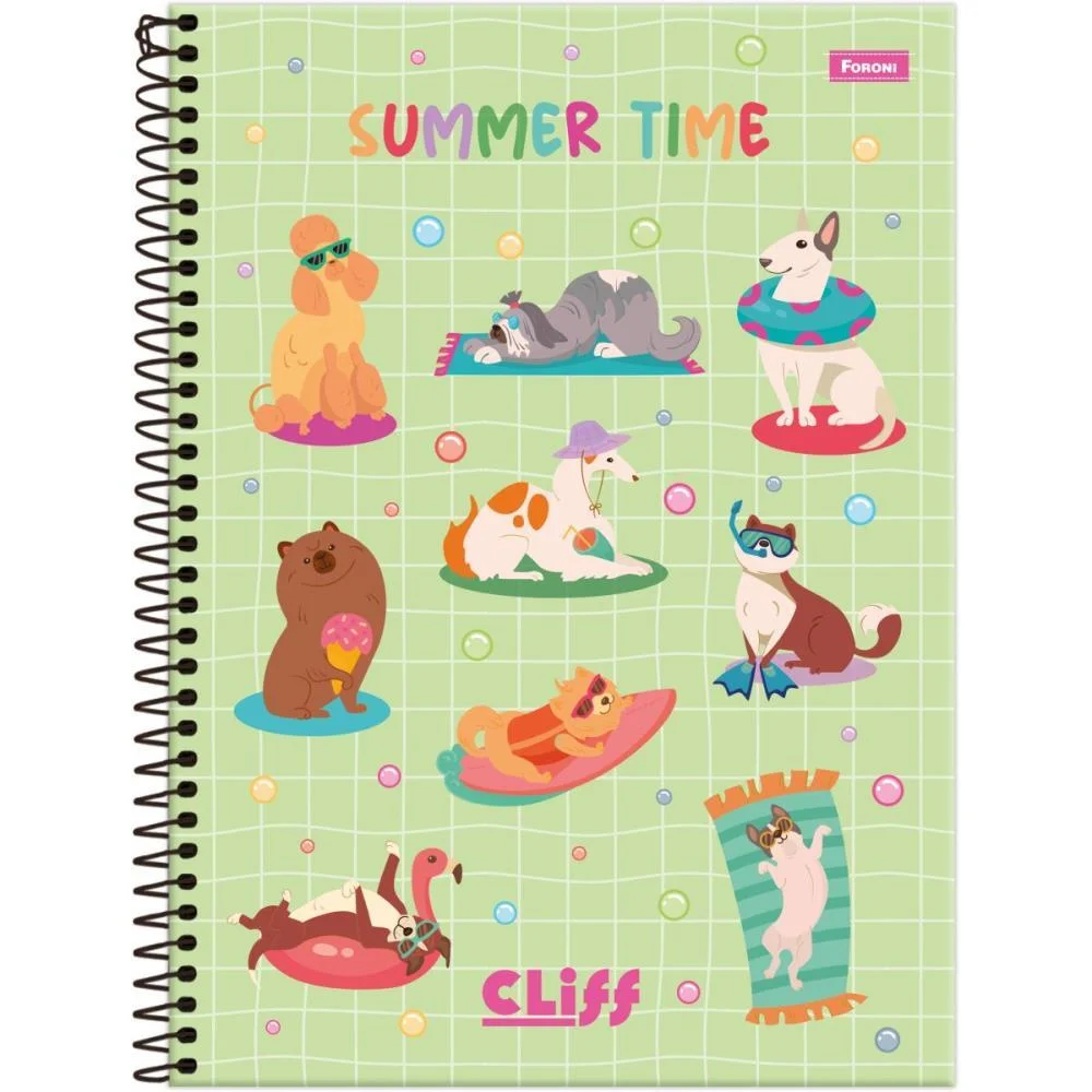 Caderno Espiral Pequeno Capa Dura Cliff Feminino 80Fls. Foroni (Pct.c/05) - imagem 6
