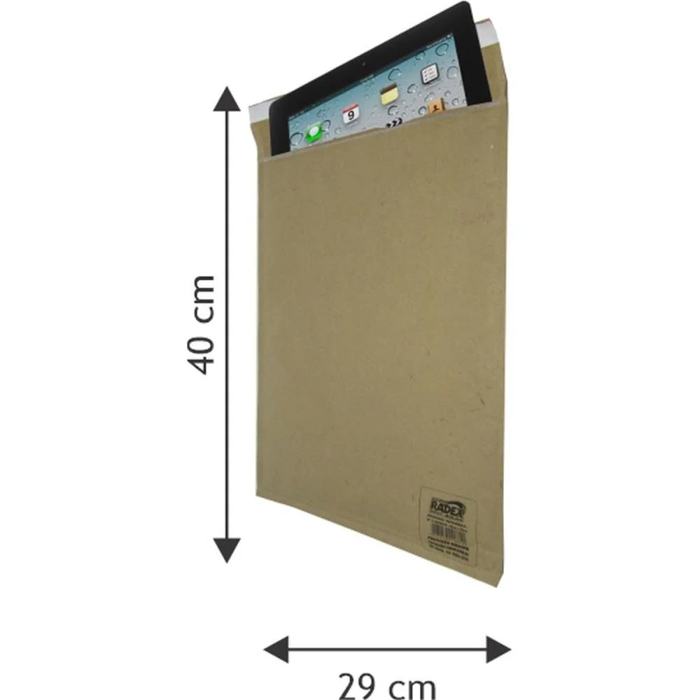 Envelope Bolha Postbolha Papel Kraft N9 29X40 Radex (Pct.c/05) - imagem 2