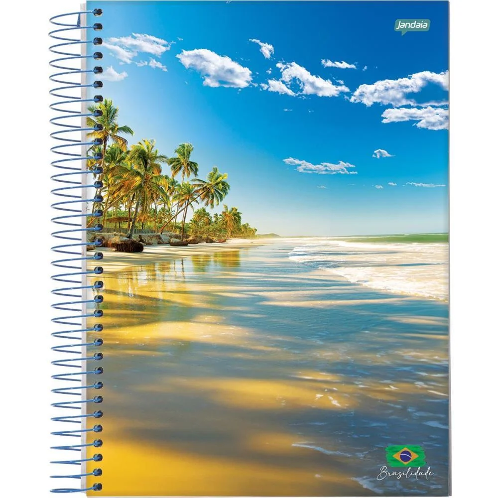 Caderno Espiral Pequeno Flexivel Brasilidade 48Fls. Jandaia (Pct.c/20) - imagem 4