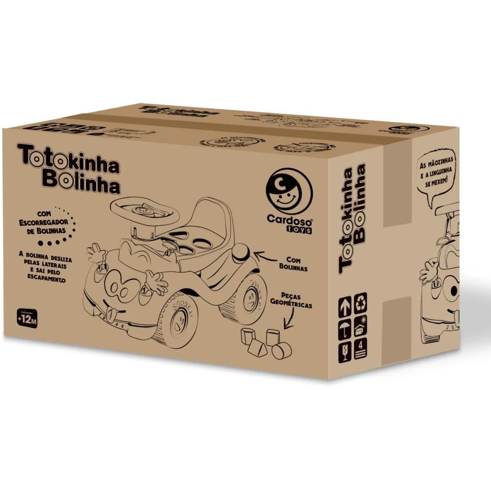 Veiculo Para Bebe Totokinha Bolinha Menina Cardoso Toys - imagem 6