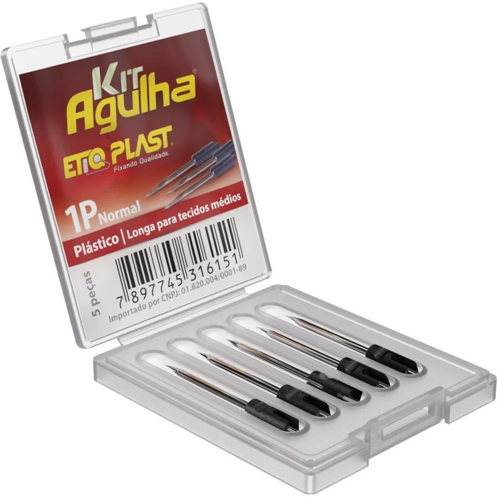 Agulha Aplicador Tag Fix Kit C/5 Agulhas Plasticas 1P Etiq Plast (Kit) - imagem 3